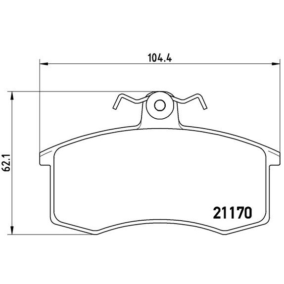 Слика на плочки BREMBO P 41 003 за Lada Samara (2108,2109) 1100 - 53 коњи бензин