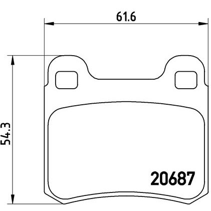 Слика на плочки BREMBO P 50 007 за Mercedes 190 (w201) E 1.8 (201.018) - 109 коњи бензин