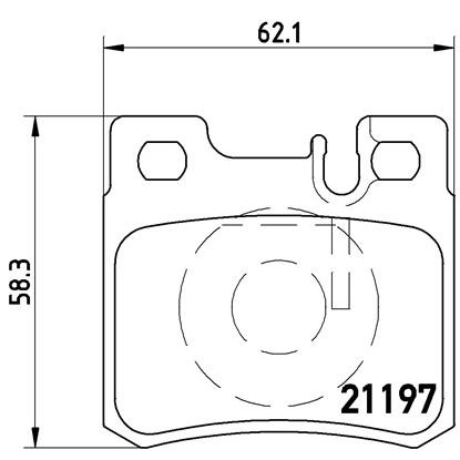 Слика на плочки BREMBO P 50 009 за Mercedes E-class Convertible (a124) E 220 (124.062) - 150 коњи бензин