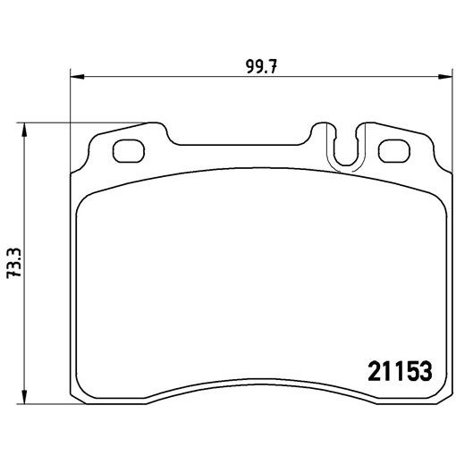 Слика на плочки BREMBO P 50 010 за Mercedes CLK (c208) 430 (208.370) - 279 коњи бензин