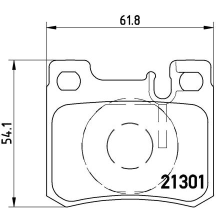 Слика на плочки BREMBO P 50 012 за Mercedes 190 (w201) 2.0 (201.023) - 105 коњи бензин