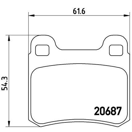 Слика на плочки BREMBO P 50 013 за Mercedes E-class Saloon (w124) E 300 Turbo-D (124.133) - 147 коњи дизел