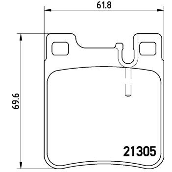 Слика на плочки BREMBO P 50 017 за Mercedes CLK (c209) 55 AMG (209.376) - 367 коњи бензин