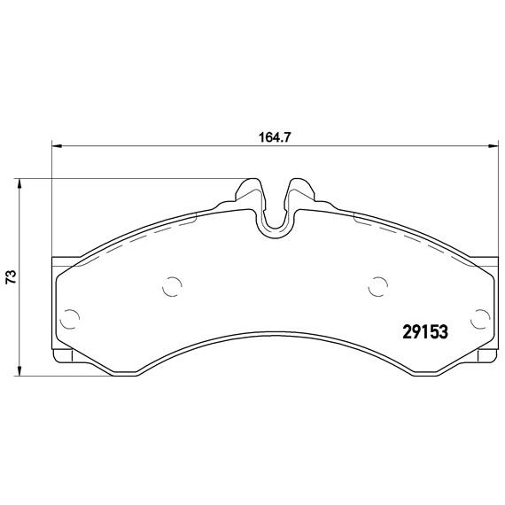 Слика на плочки BREMBO P 50 028 за Mercedes Sprinter 4-t Platform (904) 410 D 4x4 - 102 коњи дизел