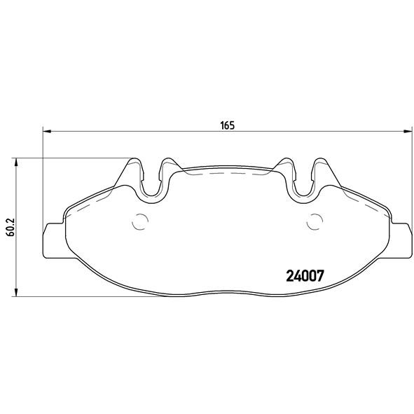 Слика на плочки BREMBO P 50 050 за Mercedes Vito BOX (w639) 113 CDI 4x4 - 136 коњи дизел