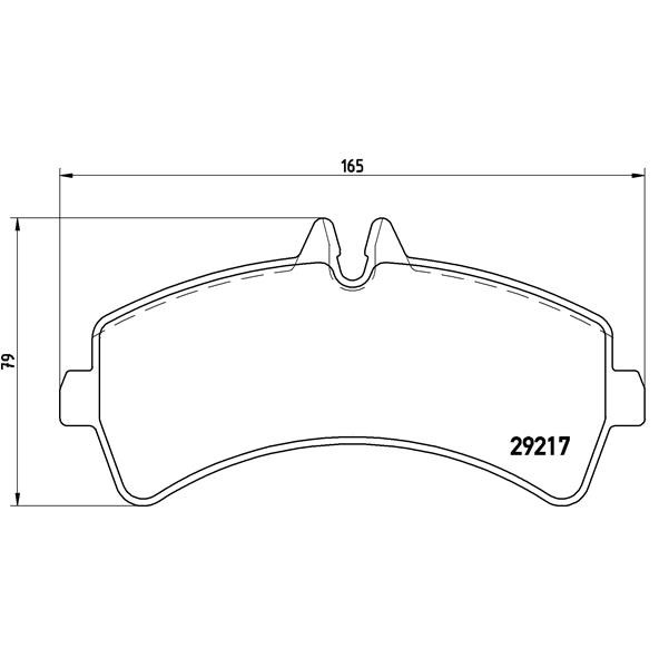 Слика на плочки BREMBO P 50 060 за Mercedes Sprinter 5-t Box (906) 511 CDI 4x4 (906.653, 906.6355, 906.657) - 109 коњи дизел