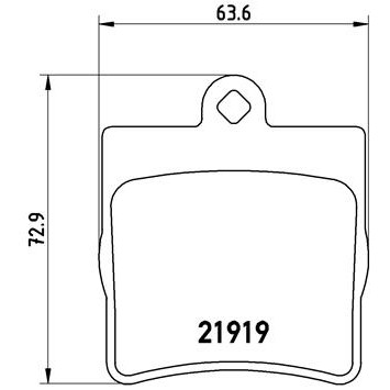 Слика на плочки BREMBO P 50 072 за Mercedes C-class Saloon (w203) C 180 Kompressor (203.046) - 143 коњи бензин