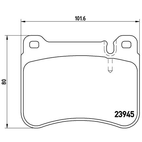 Слика на плочки BREMBO P 50 073 за Mercedes CLK Convertible (a209) CLK 350 (209.456) - 272 коњи бензин