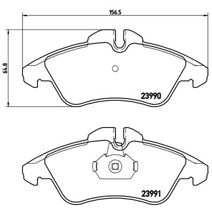 Слика на плочки BREMBO P 50 080 за Mercedes Sprinter 2-t Platform (901,902) 214 - 143 коњи бензин