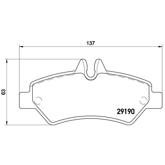 Слика на плочки BREMBO P 50 084 за Mercedes Sprinter 3-t Platform (906) 218 CDI (906.111, 906.113, 906.211, 906.213) - 184 коњи дизел