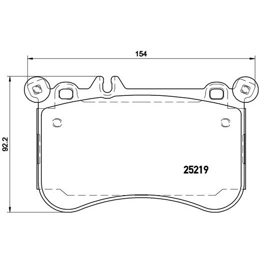 Слика на плочки BREMBO P 50 097 за Mercedes SLK (r172) 55 AMG - 427 коњи бензин