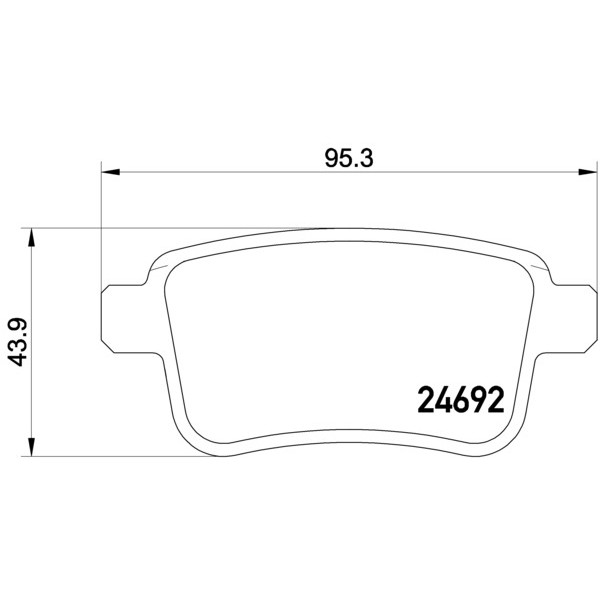 Слика на плочки BREMBO P 50 107 за Mercedes Citan Panel Van (415) 112 (415.603) - 114 коњи бензин