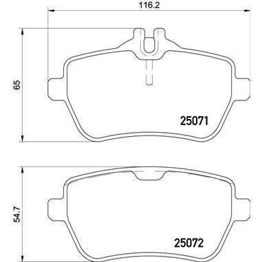 Слика на плочки BREMBO P 50 117 за Toyota Corolla Hatchback (E12U,E12J) 2.2 D4d - 455 коњи бензин