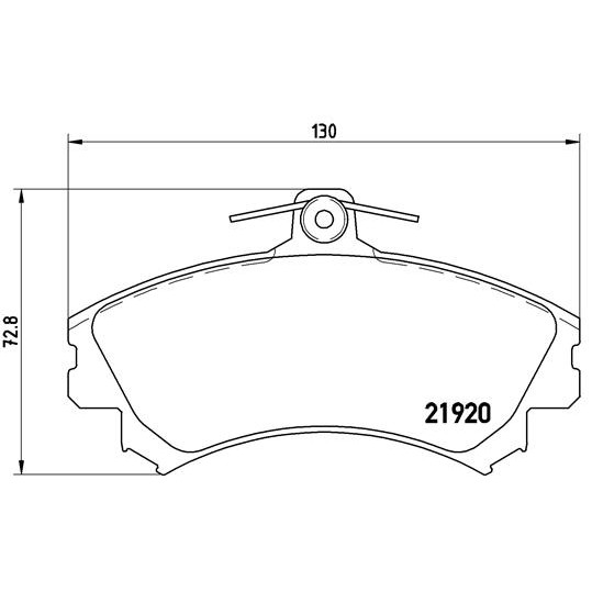 Слика на плочки BREMBO P 54 022 за Volvo V40 Estate (VW) 1.9 T4 - 200 коњи бензин