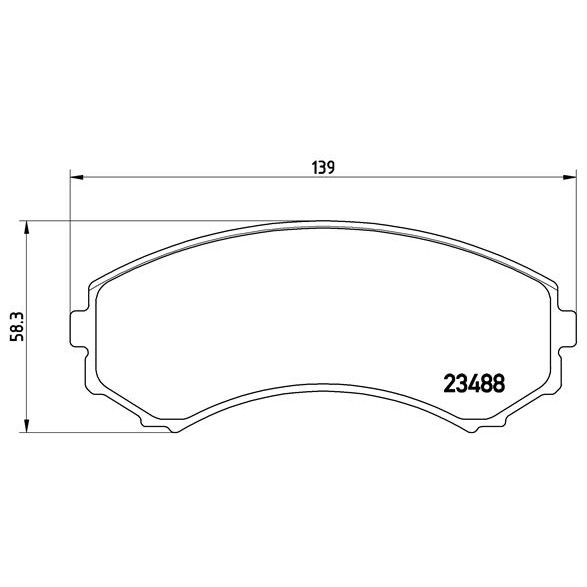 Слика на плочки BREMBO P 54 029 за Mitsubishi Montero 4 (V80,V90) 3.2 DI-D - 165 коњи дизел