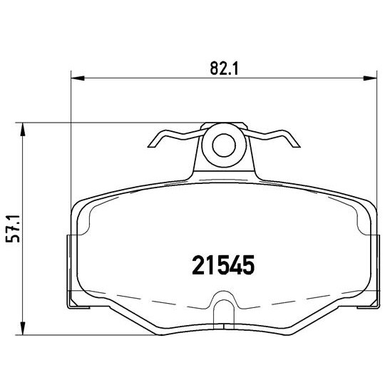 Слика на плочки BREMBO P 56 024 за Nissan Pulsar Hatchback (N16) 1.5 XL - 105 коњи бензин