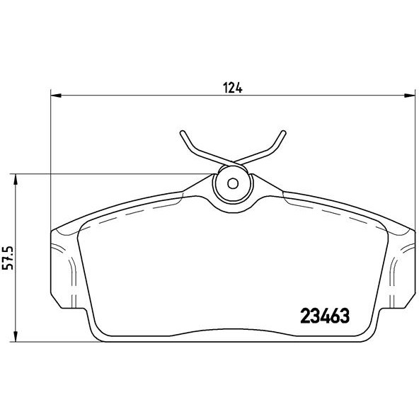 Слика на плочки BREMBO P 56 036 за Nissan Almera Hatchback (N16) 1.8 - 128 коњи бензин