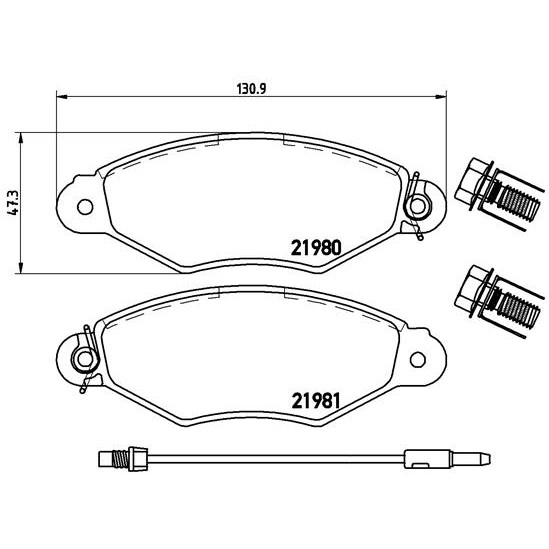 Слика на плочки BREMBO P 56 038 за Nissan Kubistar Box 1.2 - 60 коњи бензин