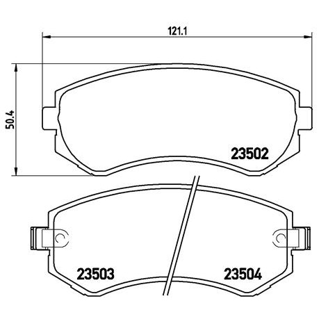 Слика на плочки BREMBO P 56 039 за Nissan Almera  (N15) 1.4 GX,LX - 75 коњи бензин