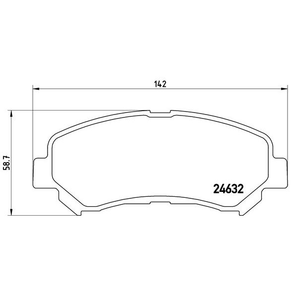 Слика на плочки BREMBO P 56 062 за Nissan Qashqai (J10,JJ10) 2.0 - 139 коњи бензин