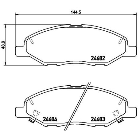 Слика на плочки BREMBO P 56 088 за Nissan Note (E11) 1.5 dCi - 90 коњи дизел