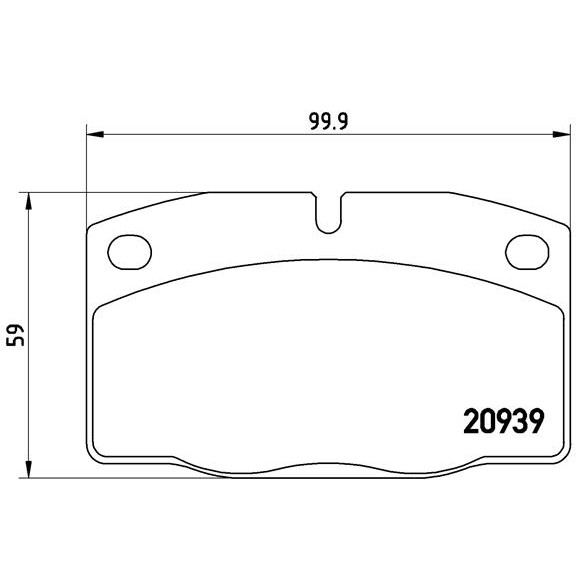 Слика на плочки BREMBO P 59 005 за Opel Ascona C Hatchback 1.6 D - 54 коњи дизел