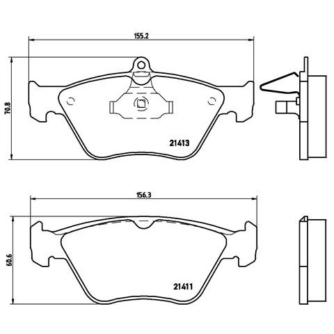 Слика на плочки BREMBO P 59 019 за Saab 900 II Convertible 2.0 -16 Turbo - 185 коњи бензин