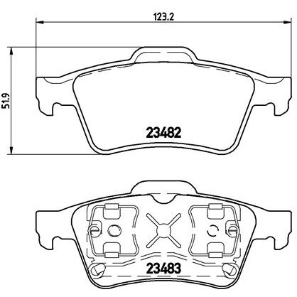 Слика на плочки BREMBO P 59 044 за Renault Espace 4 (JK0) 2.0 dCi (JK03, JK04) - 173 коњи дизел