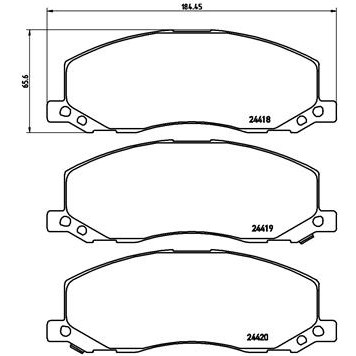 Слика на плочки BREMBO P 59 058 за Opel Insignia Hatchback 2.0 CDTI - 170 коњи дизел