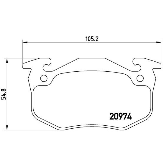 Слика на плочки BREMBO P 61 032 за Citroen Saxo S0,S1 1.6 - 101 коњи бензин