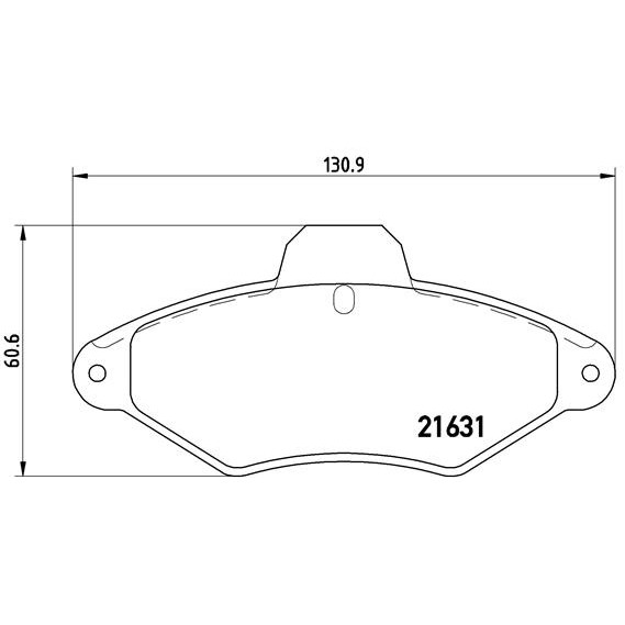 Слика на плочки BREMBO P 61 052 за Citroen Xantia X1 1.9 Turbo D - 90 коњи дизел