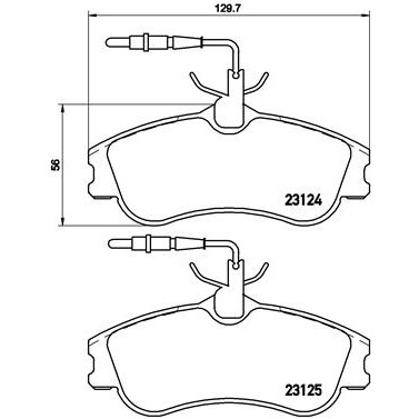 Слика на плочки BREMBO P 61 060 за Citroen Xsara N1 2.0 16V - 132 коњи бензин