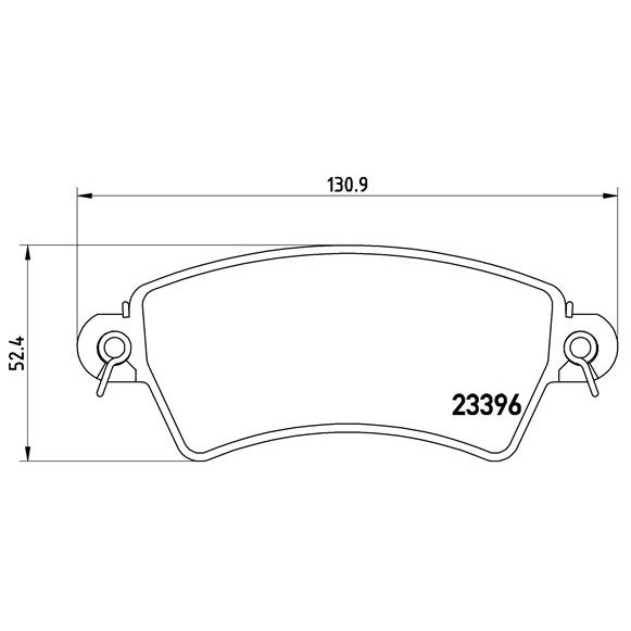 Слика на плочки BREMBO P 61 065 за Peugeot 306 Convertible 2.0 16V - 132 коњи бензин