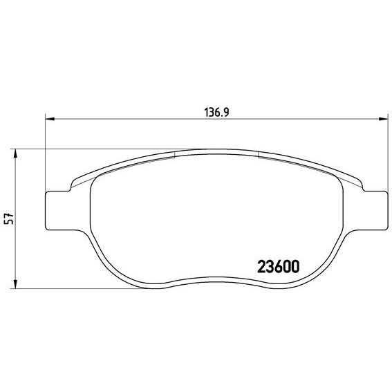 Слика на плочки BREMBO P 61 068 за Citroen Xsara Picasso N68 1.6 16V - 110 коњи бензин