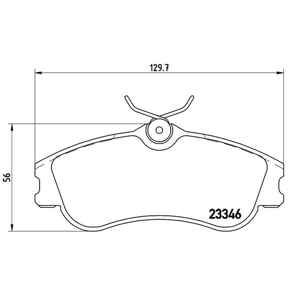 Слика на плочки BREMBO P 61 069 за Citroen Xsara Picasso N68 2.0 HDi - 90 коњи дизел