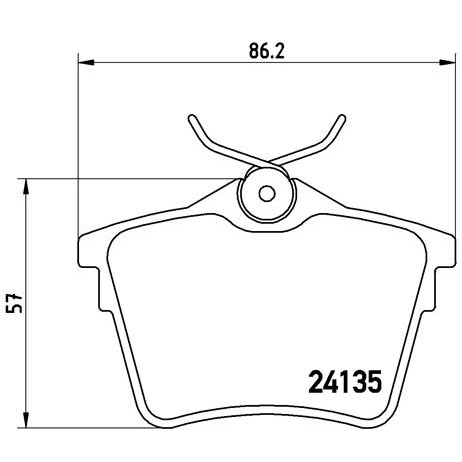 Слика на плочки BREMBO P 61 079 за Citroen C5 RD Sedan 2.2 HDi 200 - 204 коњи дизел