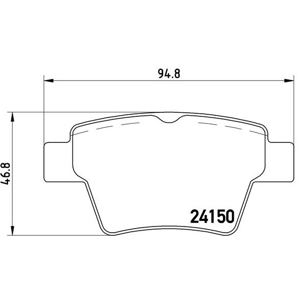 Слика на плочки BREMBO P 61 080 за Citroen C4 Coupe LA 1.6 VTi 120 - 120 коњи бензин