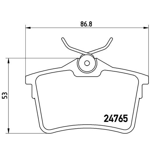 Слика на плочки BREMBO P 61 084 за Peugeot 308 SW 1.4 16V - 95 коњи бензин