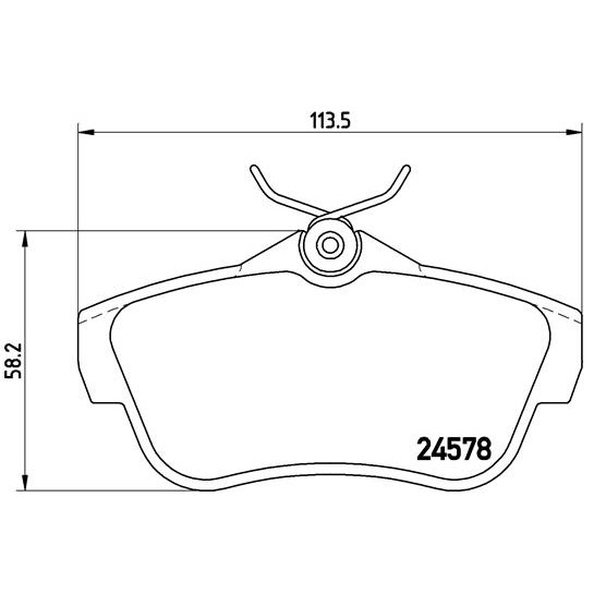 Слика на плочки BREMBO P 61 095 за Peugeot Expert Tepee (VF3V) 1.6 HDi 90 8V - 90 коњи дизел