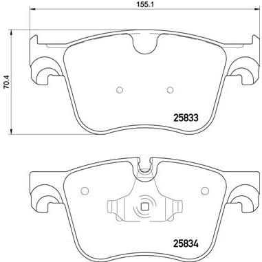 Слика на плочки BREMBO P 61 123 за Citroen C4 Grand Picasso 2 1.2 THP 130 - 130 коњи бензин