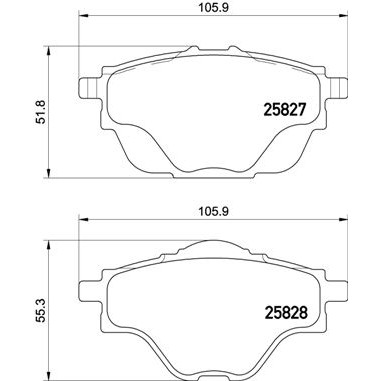 Слика на плочки BREMBO P 61 124 за Peugeot 3008 SUV 1.5 BlueHDi 130 - 131 коњи дизел