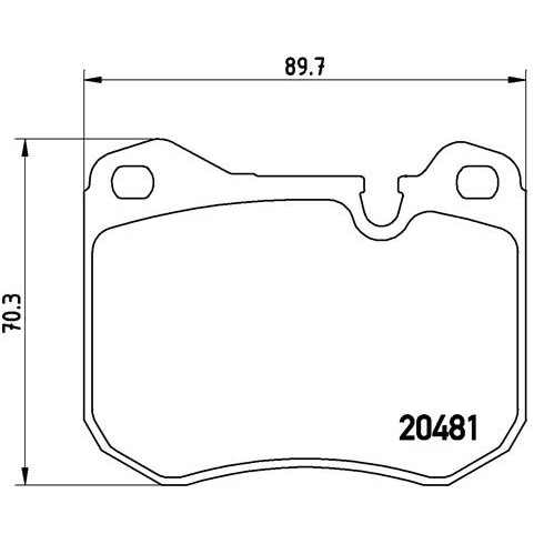 Слика на плочки BREMBO P 65 002 за Porsche 944 2.5 - 160 коњи бензин