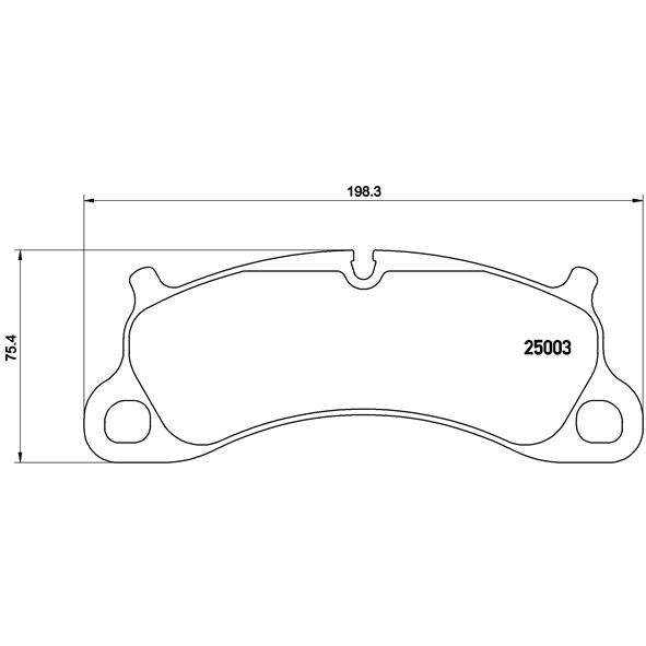 Слика на плочки BREMBO P 65 025 за Porsche 911 (991) 3.0 Carrera 4S - 420 коњи бензин