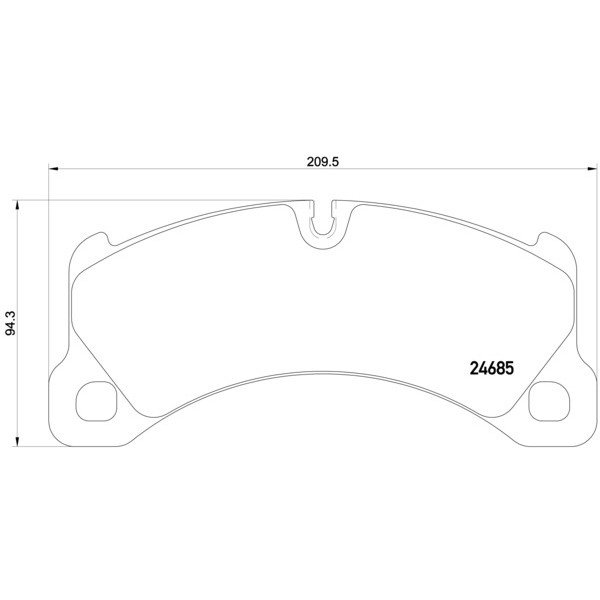 Слика на плочки BREMBO P 65 026 за Porsche Cayenne (958, 92A) 4.8 Turbo - 520 коњи бензин