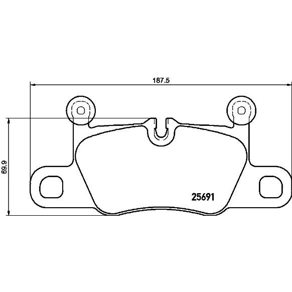 Слика на плочки BREMBO P 65 031 за Porsche 911 (991) 3.0 Carrera S - 420 коњи бензин