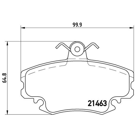 Слика на плочки BREMBO P 68 008 за Renault 11 (B,C37) 1.7 (B/C37N) - 88 коњи бензин