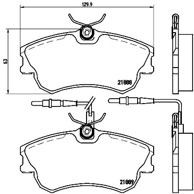 Слика на плочки BREMBO P 68 023 за  Renault Espace 3 (JE0) 2.0 (JE0A) - 114 коњи бензин