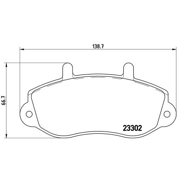 Слика на плочки BREMBO P 68 025 за Opel Movano Box (F9) 2.5 CDTI - 101 коњи дизел