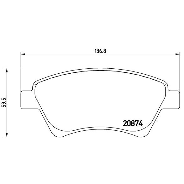 Слика на плочки BREMBO P 68 034 за Renault Megane 2 Grandtour 1.6 - 113 коњи бензин