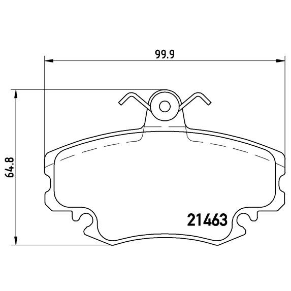 Слика на плочки BREMBO P 68 038 за Renault Clio 2 1.4 16V (B/CB0L) - 95 коњи бензин